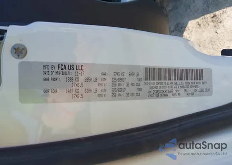 2018 Dodge Grand Caravan Sxt z USA, uszkodzony, nr VIN 2C4RDGCG8JR136977